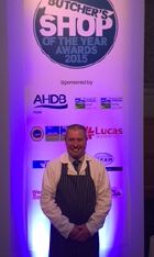 Paul Bowley at the Butchers Shop of the Year Awards 2015